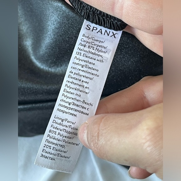 NWT Spanx Black Faux Leather Leggings  SIZE SMALL - Picture 9 of 10